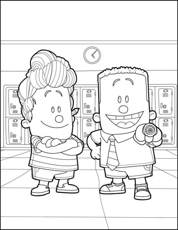 Kids-n-fun.com | 5 coloring pages of Captain Underpants